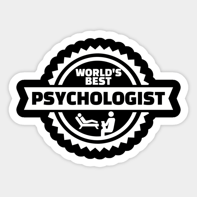 World's best Psychologist Sticker by Designzz